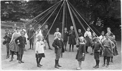 Maypole dancing